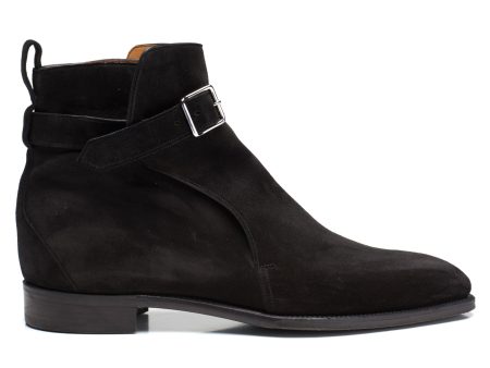 GAZIANO & GIRLING  London  Black Suede Leather Jodphur Boots UK 8E US 8.5 Last MH71 Online now