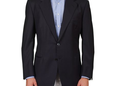 AMIR Handmade Dark Blue Wool Super 150 s Jacket Sport Coat EU 54 NEW US 44 on Sale