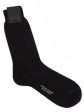 ALTO Milano Black Cotton Knit Mid Calf Length Socks Online