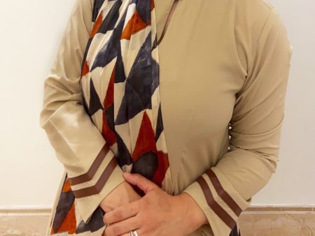 Beige Twisted Drape tunic on Sale