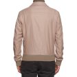 BOTTEGA VENETA Tan Cashmere Flight Bomber Jacket EU 50 US M Hot on Sale