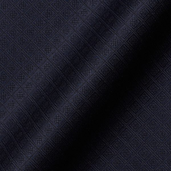 CANALI 1934 Dark Blue Jacquard Wool 3 Piece Peak Lapel Formal Suit EU 50 US 40 Fashion