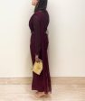 Maroon Jumpsuit sari Cheap