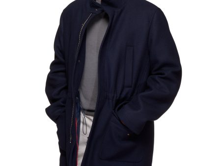 KITON KIRED  Pizzo  Navy Blue Wool-Cashmere Padded Parka Jacket Coat For Discount