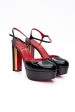 CHRISTIAN LOUBOUTIN Black Patent Leather Coluna Pumps 39 (New) Online Hot Sale