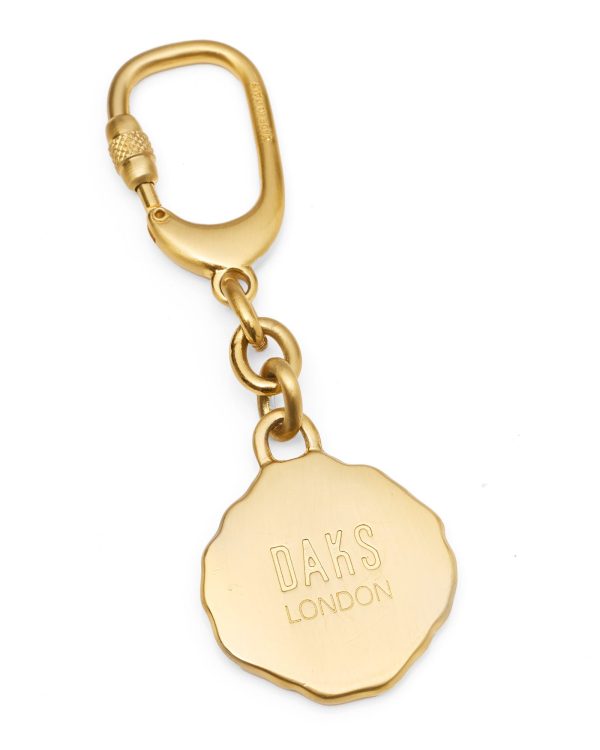 DAKS London Gold  Crest  Vintage Keyrings In The Original Box Online now