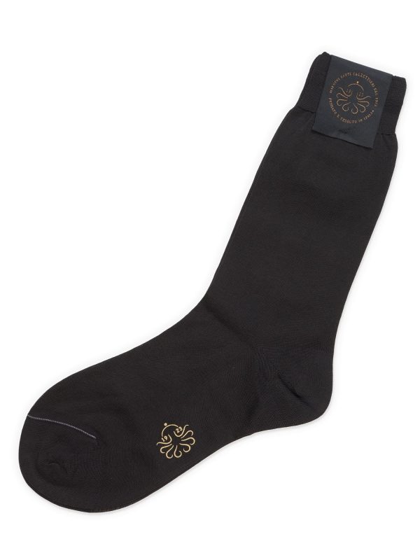 ALTO Milano Fumo Cotton Knit Mid Calf Length Socks Discount