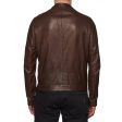 SERAPHIN Brown Lamb Leather Unlined Jacket FR 50 NEW US M Supply