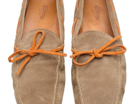 ARFANGO Firenze Tan Suede Leather Driving Moccasin EU 9.5 US 10.5 For Cheap