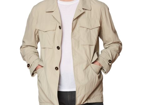 KITON KIRED Litek  Bugna  Beige Unlined Field Rain Safari Jacket EU 50 US M Fashion