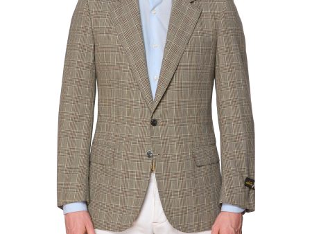 Angelo Blasi s ABLA for VANNUCCI Gray Prince of Wales Wool Jacket EU 48 US 38 Hot on Sale