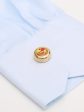 GEORGE MACKAY  Tennis  Gold Formal Shirt Button Covers NOS In Original Box Online Sale