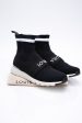 LOUIS VUITTON Monogram Stretch Fabric Aftergame Sneaker Boots 38.5 (New) Online