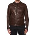 SERAPHIN Brown Lamb Leather Unlined Jacket FR 50 NEW US M Supply