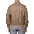 SERAPHIN Tan Lamb Leather Unlined Bomber Jacket Blouson FR 50 US M Online Hot Sale