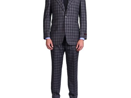 AVI ROSSINI Handmade Gray Super 120 s Flannel Suit Luxury EU 52 NEW US 42 Fashion