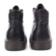 KITON Black Calfskin Leather High-Top Sneaker Boots Shoes NEW with Box Fashion