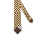 MATTABISCH for VANNUCCI Olive Plaid Cashmere Tie NEW Online Sale