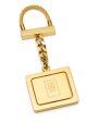 DAKS London Gold Tone Vintage Twister Key Holder Keyring NOS Online now