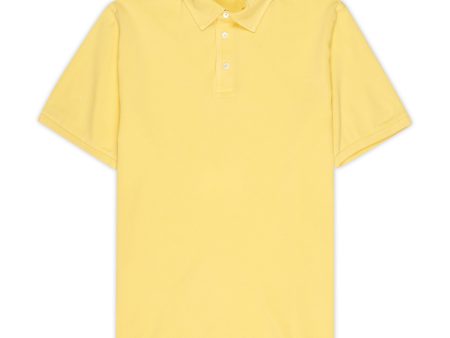 FEDELI  North  Yellow Cotton Pique Short Sleeve Polo Shirt 56 NEW 2XL Slim Fit Online Hot Sale