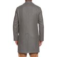 BOGLIOLI Milano Gray Virgin Wool Blend Flannel Unlined Coat EU 48 NEW US 38 Discount