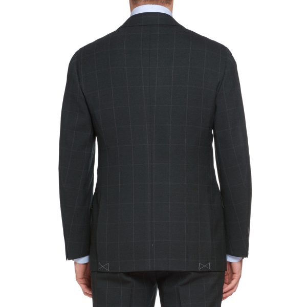 CESARE ATTOLINI Napoli Handmade Dark Green Windowpane Wool Suit NEW Cheap