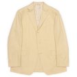 VANNUCCI Milano Beige Pure Cotton Half Lined Jacket EU 56 NEW US 46 Online Hot Sale