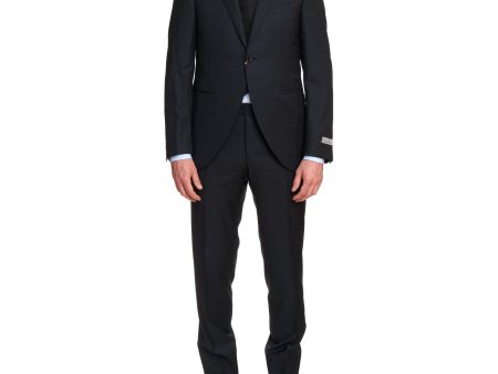 CANALI 1934 Dark Gray Travel Water Resistant Wool 1 Button Suit EU 50 US 40 Slim Fit Online now