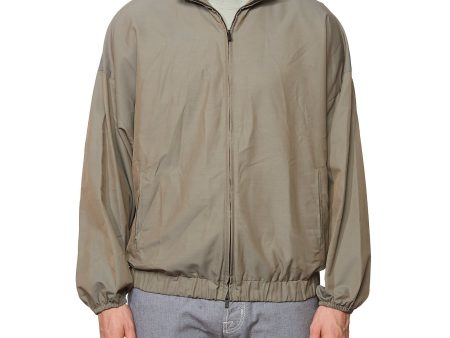 FEAR OF GOD  Eternal  Gray Dusty Concrete Zip Track Jacket NEW Size L For Cheap