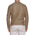 SERAPHIN Taupe Lamb Suede Leather Unlined Jacket FR 50 US M Online Sale