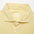 FEDELI  Tommy  Light Yellow Cotton Short Sleeve Pique Polo Shirt 48 NEW S Slim Supply