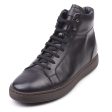 KITON Black Calfskin Leather High-Top Sneaker Boots Shoes NEW with Box Fashion