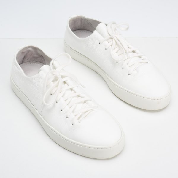 JAK  Atom  All White Full Grain Calf Leather Low-Top Sneaker Shoes EU 42 US 9 Online now