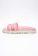 DIOR Pink Peony Dway embroidered Slide Sandal 38 (New) Discount