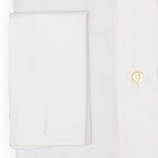 FENICIA for Vannucci White Royal Oxford Cotton Dress Shirt EU 40 NEW US 15.75 Discount