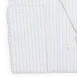 BARBA Handmade Striped Cotton-Linen French Cuff Dress Shirt EU 44 NEW US 17.5 Online Sale