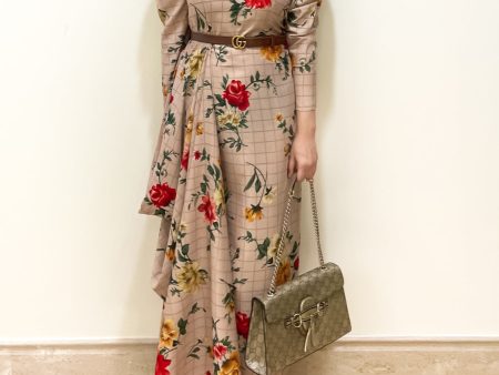 Beige Floral Maxi Supply