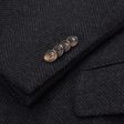 STILE LATINO Napoli Gray Herringbone Wool Super 100 s Coat EU 54 NEW US 44 Online Hot Sale