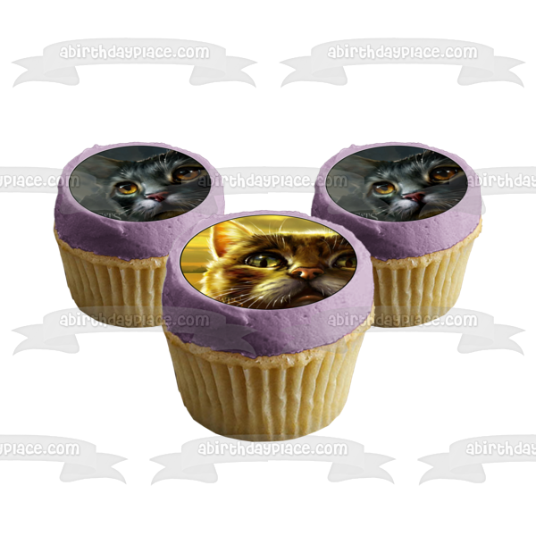 Warrior Cats Firestar Moonrise Twilight and Tiger Star Edible Cupcake Topper Images ABPID56592 Online now