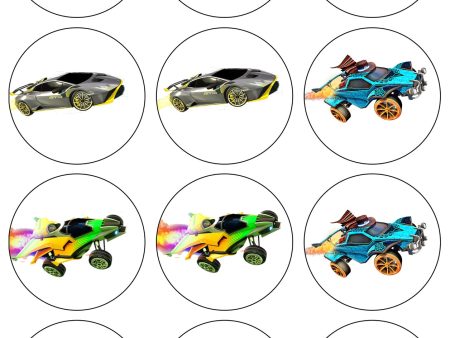 Rocket League Cars and Logo Edible Cupcake Topper Images ABPID56591 Discount