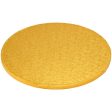 Cake Board 16  Round Gold Foil 0.5  Thick Cheap