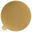 Cake Board Corrugated 5  Round Black Gold Reversible with Tab Online