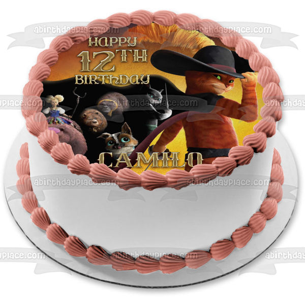 Puss In Boots the Last Wish Goldilocks the Three Bears Perro Kitty Softpaws Billowing Cape Edible Cake Topper Image ABPID56622 Online now