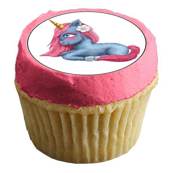 Wonderful Unicorn Illustration Edible Cupcake Topper Images ABPID56664 Sale