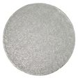 Cake Board 12  Round Silver Foil 0.5  Thick Fashion