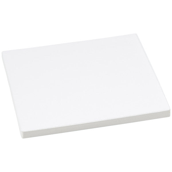 Cake Board 10  Square White Foil 0.5  Thick Fashion