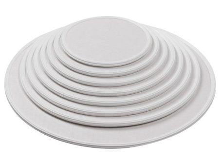 Cake Board 14  Round White 0.4  Thick with Trim Supply