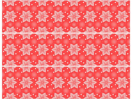 Mandala Art Red Pattern Edible Cake Topper Image Strips ABPID56663 Discount