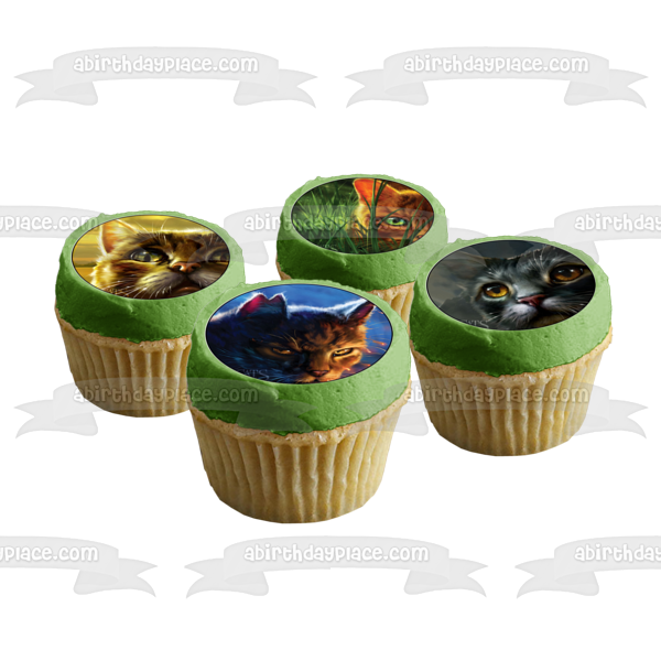 Warrior Cats Firestar Moonrise Twilight and Tiger Star Edible Cupcake Topper Images ABPID56596 For Discount