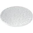 Cake Board 12  Round Silver Foil 0.5  Thick Fashion